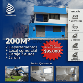 Casa Quitumbe con local comercial