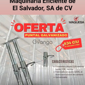 PUNTALES EXTENSIBLES DE ACERO GALVANIZADO OFERTA.