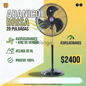 Ventilador de Pedestal 20 pulgadas Metal Brisa