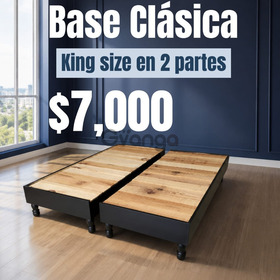 Base King Size Clásica en Dos Partes l Descansa a lo grande en Monterrey