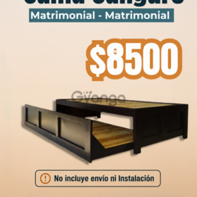 Base  Canguro Matrimonial-Matrimonial en CDMX I Color chocolate a excelente calidad