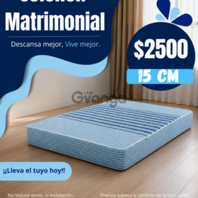 Colchón Matrimonial 15 cm en Monterrey | Comodidad al Mejor Precio