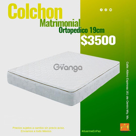 ¿Buscas un Colchón Matrimonial Ortopédico de 19 cm en Monterrey?