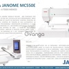 BORDADORA JANOME MC550E 2