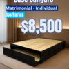 Base Canguro Matrimonial - Individual en 2 Partes en Monterrey | Ahorra Espacio y Descansa con Estilo