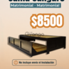 Base  Canguro Matrimonial-Matrimonial en CDMX I Color chocolate a excelente calidad