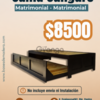 Base  Canguro Matrimonial-Matrimonial en CDMX I Color chocolate a excelente calidad 2