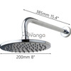 DUCHA FV REDONDA 8” CON BRAZO DE PARED en Costa Rica 4