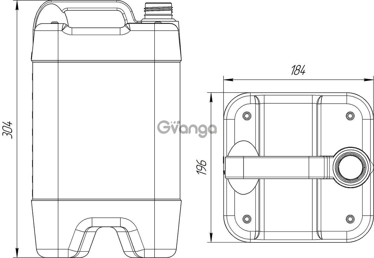 Вес канистры. Габариты пластиковой канистры 20 литров. Габариты канистры 10 литров. Канистра масла 20 литров габариты. Канистра 10л чертеж.