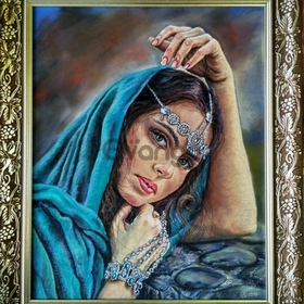 Картина автора"Принцесса Амира"-пастель 50х40