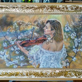 Картина автора"Мелодия весны"- пастель