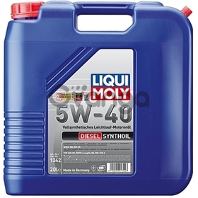 LIQUI MOLY Diesel Synthoil 5W-40 | 100% ПАО синтетика 20Л