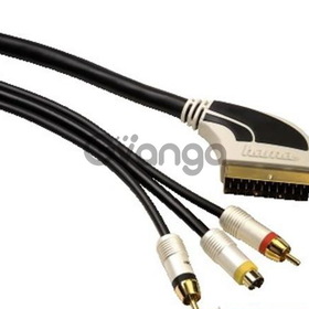 кабель Hama Scart -2 Cinch 1 S-Video gold connection 2.0 метра