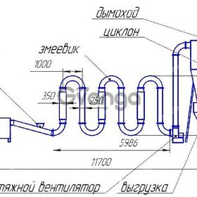 Сушилка аэродинамическая для опилок, древесины, щепы СА-600 - от Производителя