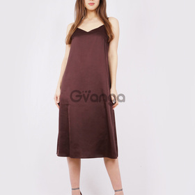 Платье-комбинация (артикул 15942151/шоколадный) - темно-коричневый, XXL