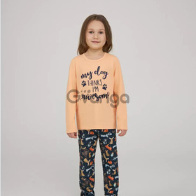 Детский комплект пижамы для девочек "My Dog" (арт. GPK 0181/04/01)