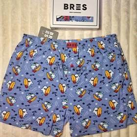 Мужские батальные трусы с рисунком "акулы на сёрфинге" (арт. MBXK 307/01/131)