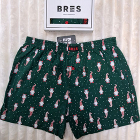 Мужские зелёные семейные трусы с рисунком гномов ТМ "BRES" (арт. MBXK 307/01/140)