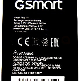 GSmart (Akta A4) 1800mAh li-ion