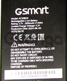 GSmart (AC50BOX) 2000mAh Li-ion