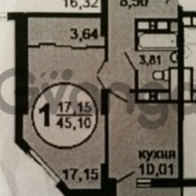 Продается квартира 1-ком 45 м² Старое Дмитровское шоссе, д. 11