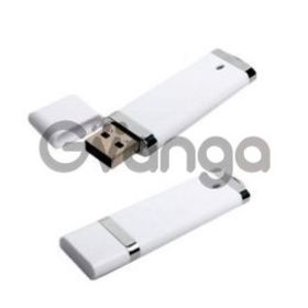 USB Флешка белая пластиковая 4GB