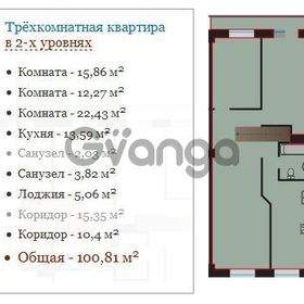 Продается квартира 3-ком 100.81 м² Макарова ул,4 корпус 1