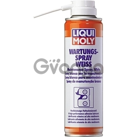 LIQUI MOLY Грязеотталкивающая белая смазка Wartungs-Spray weiss 0,25Л