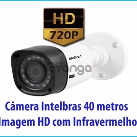 Câmera de Segurança Intelbras 40 metros Imagem HD com Infravermelho