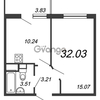 Продается квартира 1-ком 32.02 м² Графская ул.