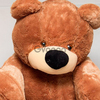 Мягкая игрушка медведь сидячий «Бублик» 70 см. Коричневый