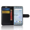 Кожаный чехол (книжка) Wallet с визитницей для Sony Xperia XZ2 Compact Черный