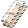 Прозрачный силиконовый чехол для Samsung G610F Galaxy J7 Prime (2016) с глянцевой окантовкой Серебряный