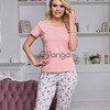 Женская цветная пижама (футболка+ бриджи) (арт. 851-1)