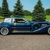 041 Ретро авто синий Ford Mustang ZIMMER аренда прокат на свадьбу съемки