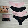 Женские трусы-бразилианы с рисунком сердечек (арт. 200-20/8)