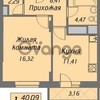 Продается квартира 1-ком 44 м² ул Воронина, д. 6