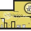 Продается квартира 1-ком 38 м² антонова улица,5 3