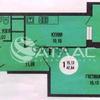 Продается квартира 1-ком 42 м² антонова улица,6 2