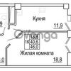 Продается квартира 1-ком 46 м² Московская ул,63