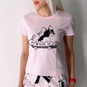 Жіноча піжама з футболкою і шортами "Roksana" (12276) (арт. 1759)