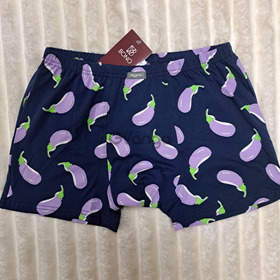 Чоловічі боксери з принтом баклажан (арт. МШ 950352)