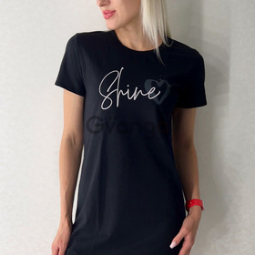 Жіноча чорна сукня із бавовни "Shine" (16002) (арт. 1761)