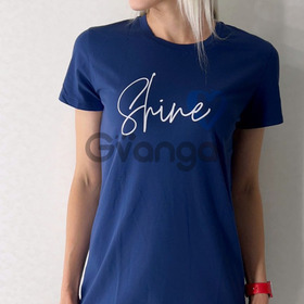 Домашня жіноча синя сукня "Shine" (16323) (арт. 1761)