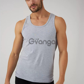 Сіра чоловіча майка на широкій бретелі з колекції "Basic" (арт. MVSK 400/01/06)