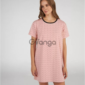 Жіноча нічна сорочка з коротким рукавом "Caramel" (арт. LDK 129/08/02)