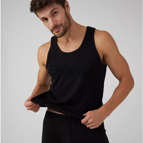 Чорна чоловіча майка на широкій бретелі "Basic" (арт. MVSK 400/01/02)