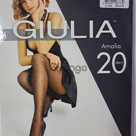 Колготки жіночі в горошок з імітацією сітки AMALIA 20 DEN (model 1)