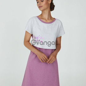 Жіноча нічна сорочка для годуючих та вагітних мам "Peony" (арт. LDK 120/04/01)