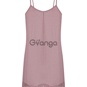 Жіноча нічна сорочка на тонкій бретелі в горошок "Petaline" (16530) (арт. 1784)